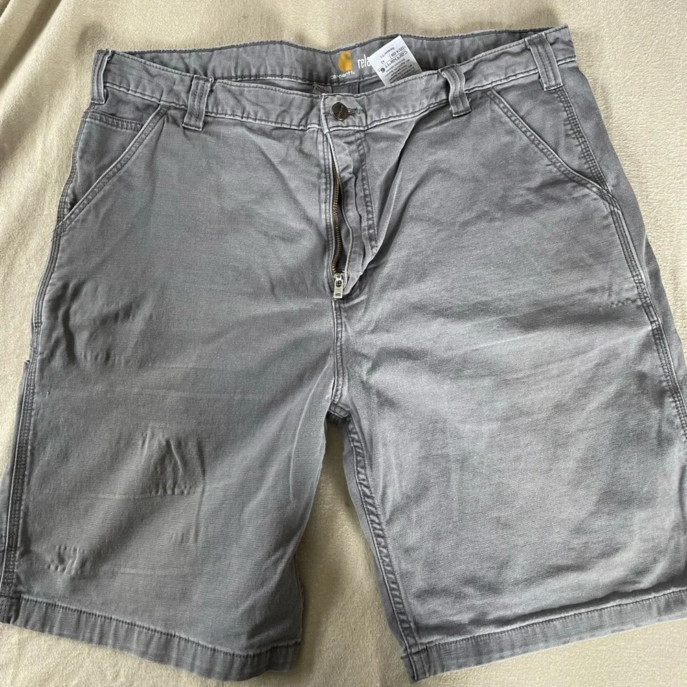 Carhartt Men’s Relaxed Fit Carpenter‎ Work Shorts - Picture 4 of 5
